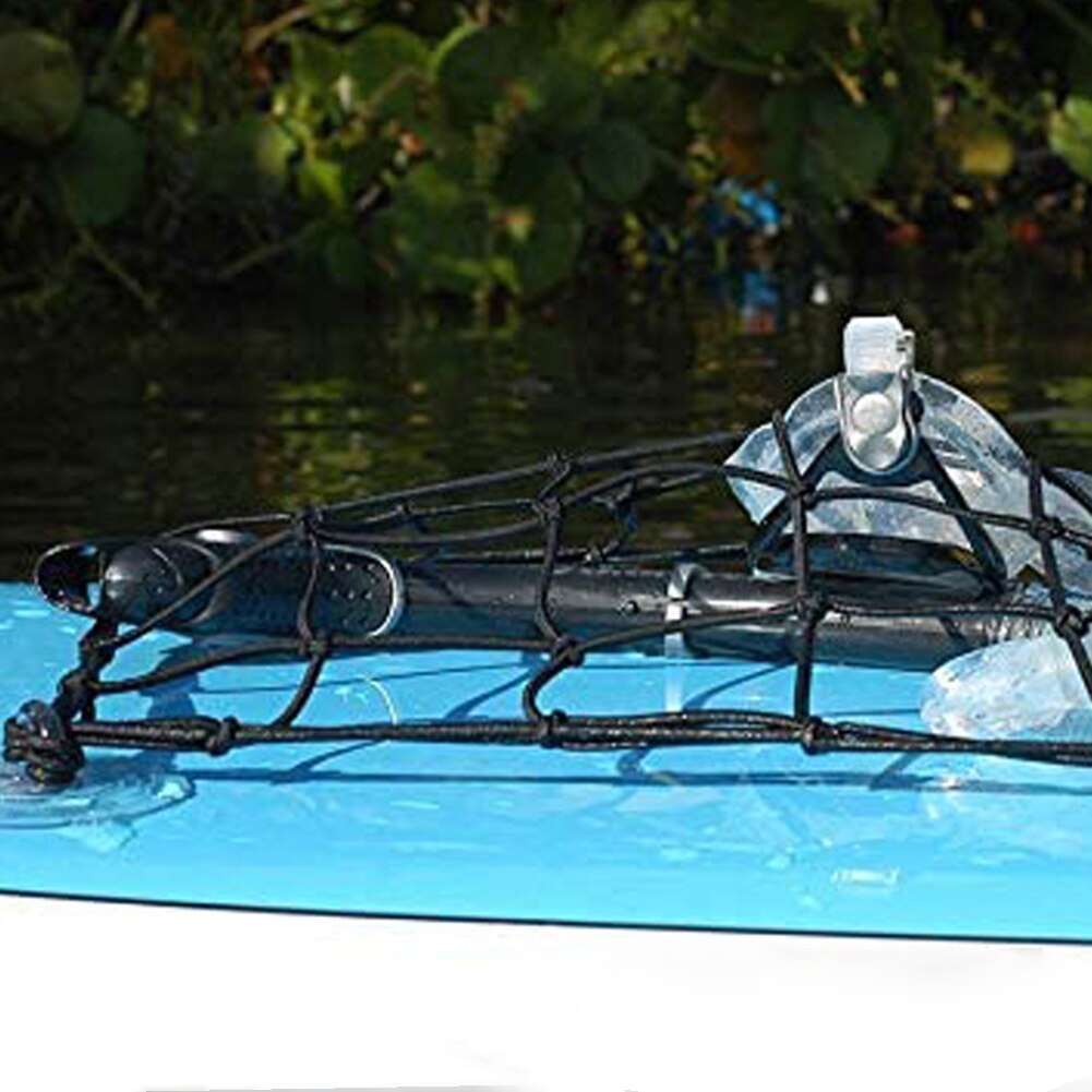 Gepäcknetztasche mit saugnäpfen für surfbrett, kajak, paddleboard, deckaufbewahrungsnetz mit 4 saugnäpfen, paddleboard-netztasche als zubehör