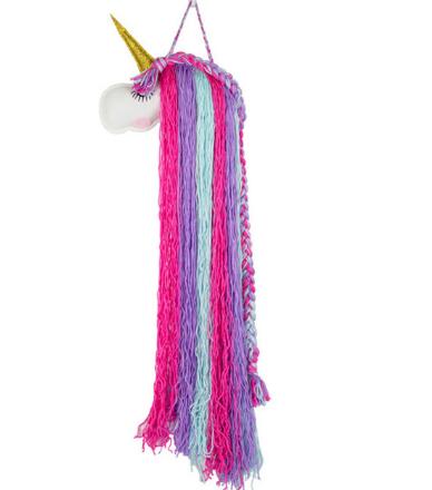 Haarband Eenhoorn Haaraccessoires Eenhoorn Haarelastiekjes Opslag Riem Voor Meisjes Haar Clips Barrette Muur Opknoping Speelgoed Organizer Houder: Royal Blue