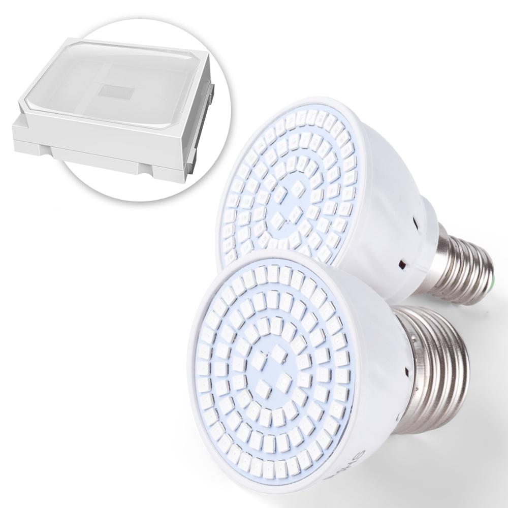 Voksende ledet phyto lampe  e27/gu10/MR16/e14/b22 220v lys ledet til hydroponics voksetelt innendørs rød blå ledet planter vekst lampe