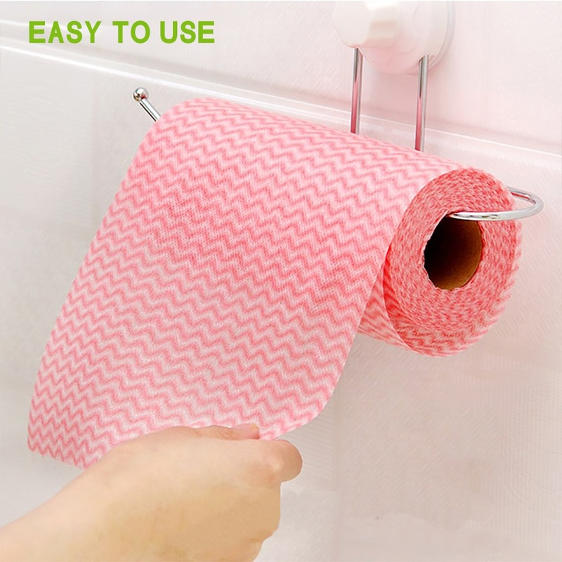 1 Roll Cleaning Wash Cloth Kitchen Towel Duster Cloth Non-woven Fabric Kitchen Cleaning Towel No Oil Rag Furniture Dish Cloth