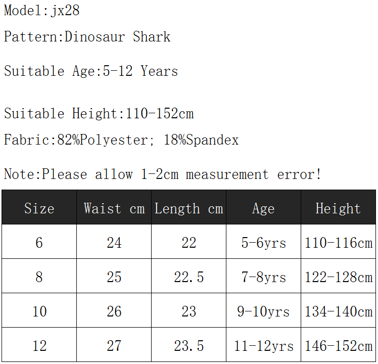 Badebukser til drenge sommer strand shorts trykt tegneserie stribe / haj / mk badebukser børn drenge badedragt