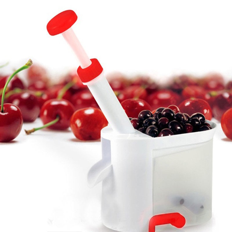Vrolijke ontpitter zaadverwijderaar thuis keuken kantoor reizen fruitpitextractor verwijder botten fruit kers kersen ontpitter