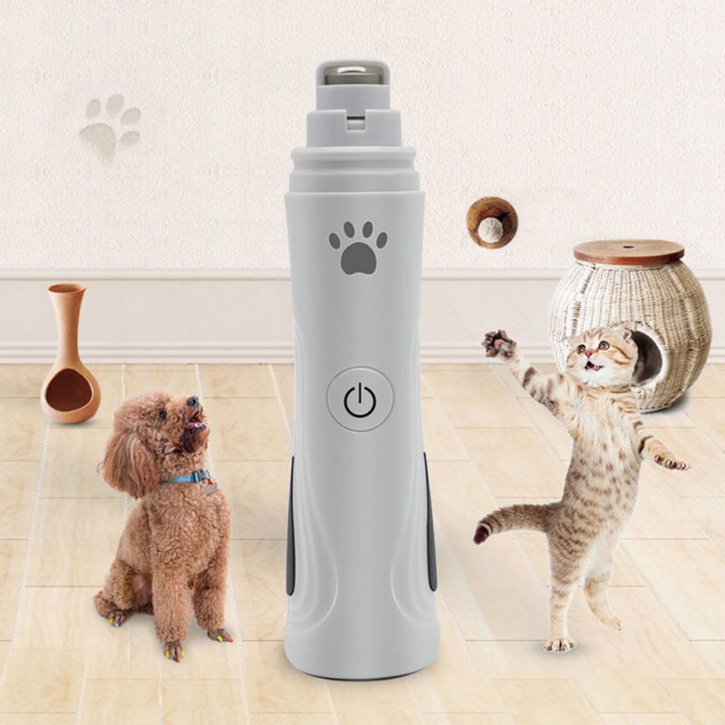 LED Pet Dog Nail Grinder And Clippers 3-Speed Rechargeable Electric Pet Nail Trimmer Painless Paws Grooming Trimming Tools