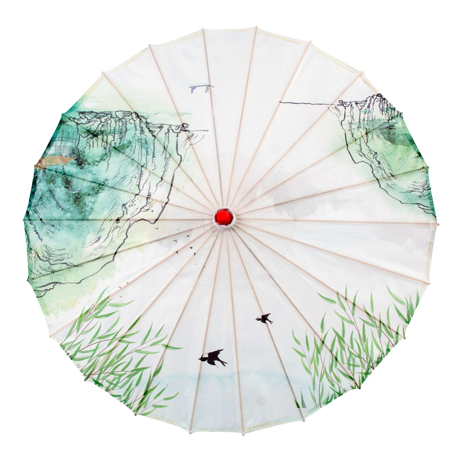 Parasol huilé fait à la main, parapluie de danse classique, art chinois et japonais, mariage, 32 po: MULTI