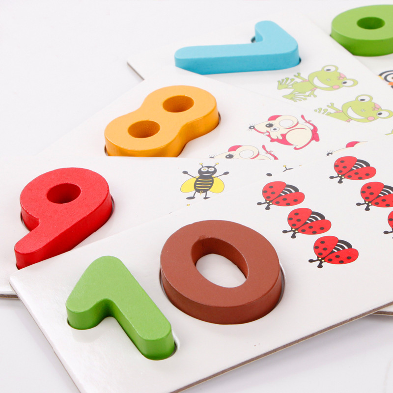 ingebed 26 brief cognitie kaart baby verlichting puzzel dier leuke vroeg leren leren Engels puzzel