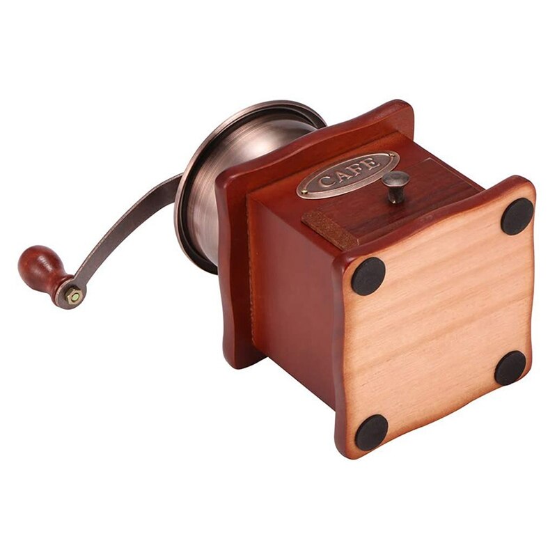 Manual Coffee Grinder, Manual Coffee Bean Grinder Vintage Antique Wooden Hand Grinder Coffee Mill Coffee Grinder Roller