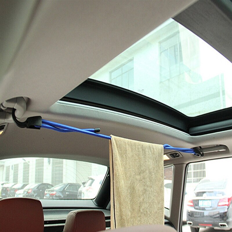 Sterke elastische band, verstelbare spanband, autowaslijnhaak, bagagevastzetgesp, touw voor motorreizen