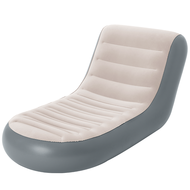 Bestway 75064 Inflatable Lazy Sofa Sleeping Reclining Chair Comfortable Flocked Sofa Bed Multi Max II Air Couch