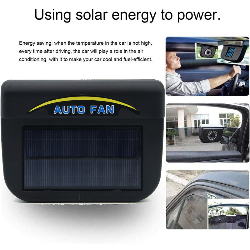 Car Auto Fan Exhaust Heat Fan Solar Sun Power Air Vent Cool Cooler Ventilation System Radiator Car Window Cooling Fans