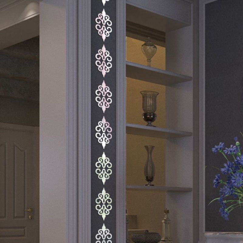 Adesivo de parede de espelho 3d, adesivo de azulejos autoadesivos de parede para decoração caseira, poster k1mf com 10 peças: S