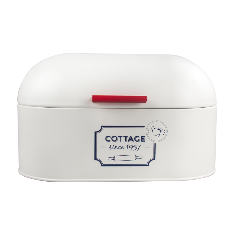 European-style Large-capacity Dustproof Bread Box Kitchen Baking Bread Food Tool Storage Box Home Iron Storage Box