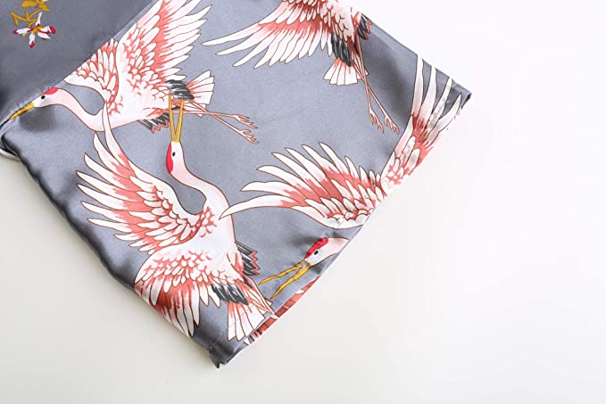 Bata de satén de seda para boda, bata de dama de honor, albornoz Floral, Kimono corto, bata de noche, bata de baño, bata de para mujer