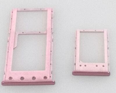 Sim-kortlæser holder slot bakke til xiaomi redmi 6 6a reservedele: Lyserød