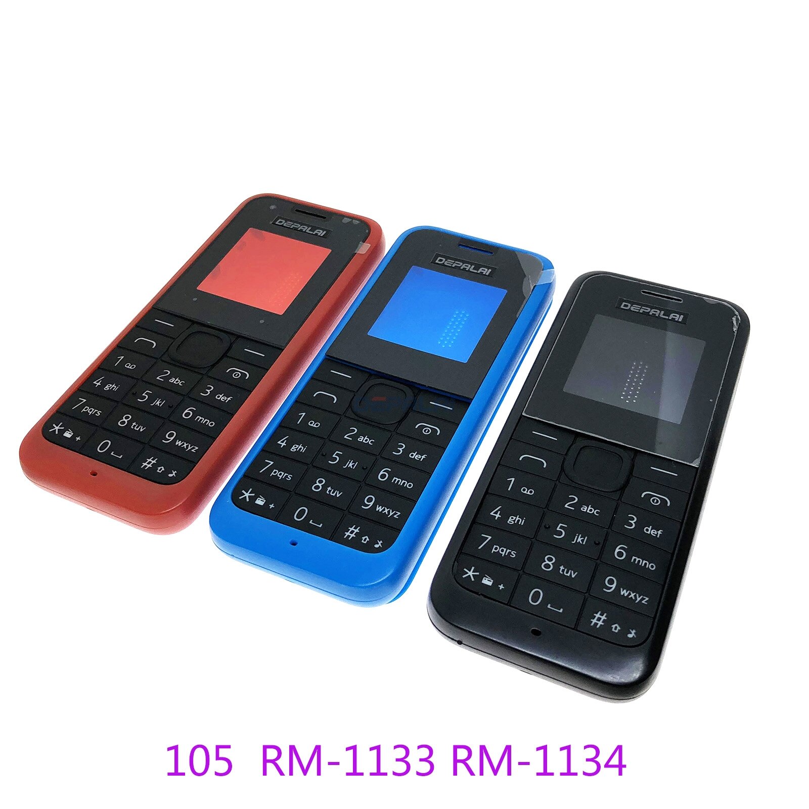 Housing Cover Full Complete Mobile For Nokia 105 version 105 RM-1133 RM-1134 1050 RM-1120 case Keypad Back Battery