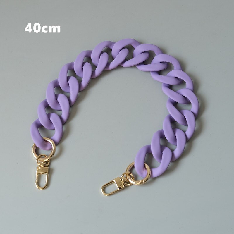 Correa de cadena de bolso de mujer versátil, cadena ancha colorida, accesorios de bolso de