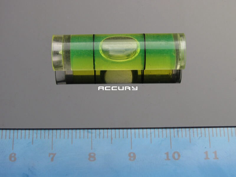 100pcs 9.5*34mm Cylindrical Bubble level spirit level vial Acrylic levels for Frame or Hanging wall TV