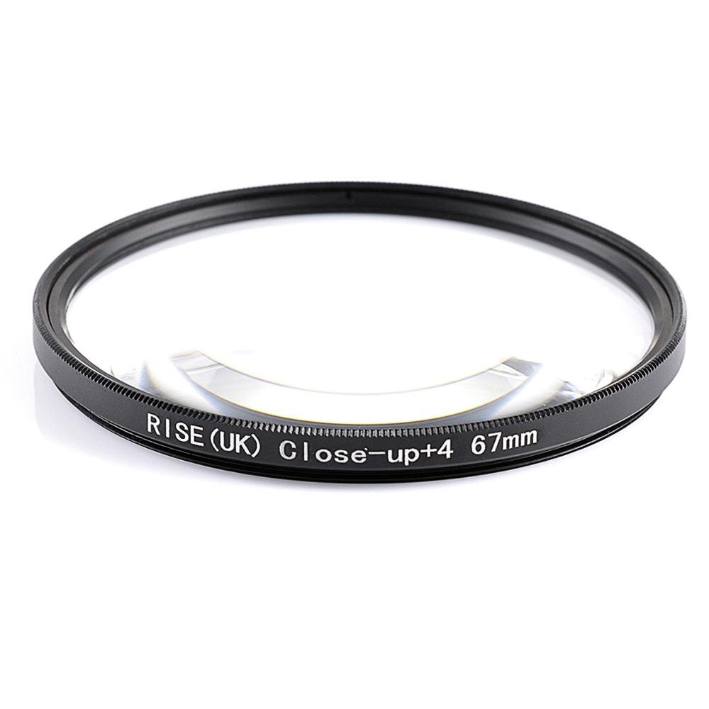 Rise (Uk) 67 Mm Close-Up + 4 Macro Lens Filter Voor Nikon Canon Slr Dslr Camera