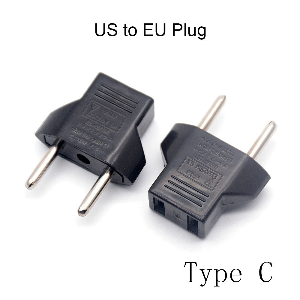4 Type Eu/Au/Us Plug Travel Power Eu Au Us Plug Au Ons Eu Plug adapter Oplader Adapter Converter Ac Power Plug Adapter: Type C