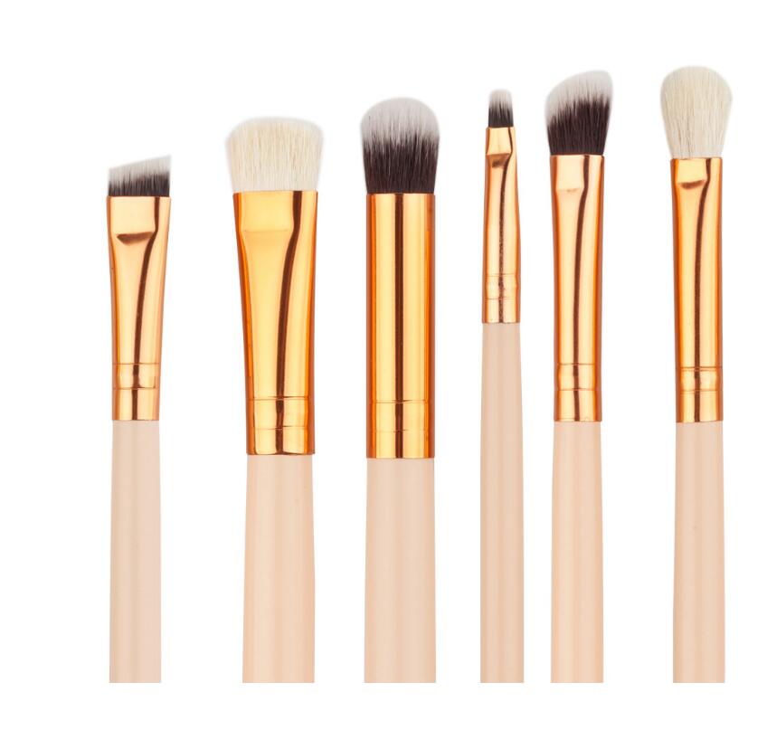 12Pcs Eyes Makeup Brushes Set Wood Handle Eyeshadow Eyebrow Eyeliner Blending Powder Smudge Brush