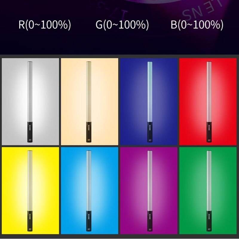 Full Color RGB Video Light Photography Lighting LED Fill Light for Filmmaker