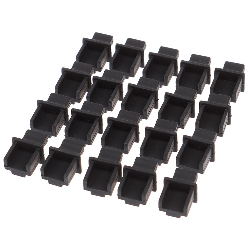 20pcs RJ45 di protezione molle della copertura di gomma connettore di rete coperchio connessione router end spina della polvere