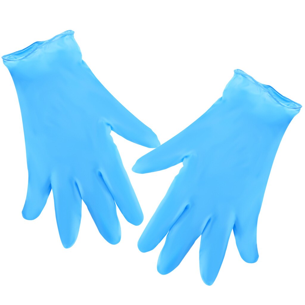 Guantes desechables de nitrilo resistentes al agua, universales de látex, sin polvo, para limpieza de laboratorio, cocina, hogar, 40 #100/800 Uds.