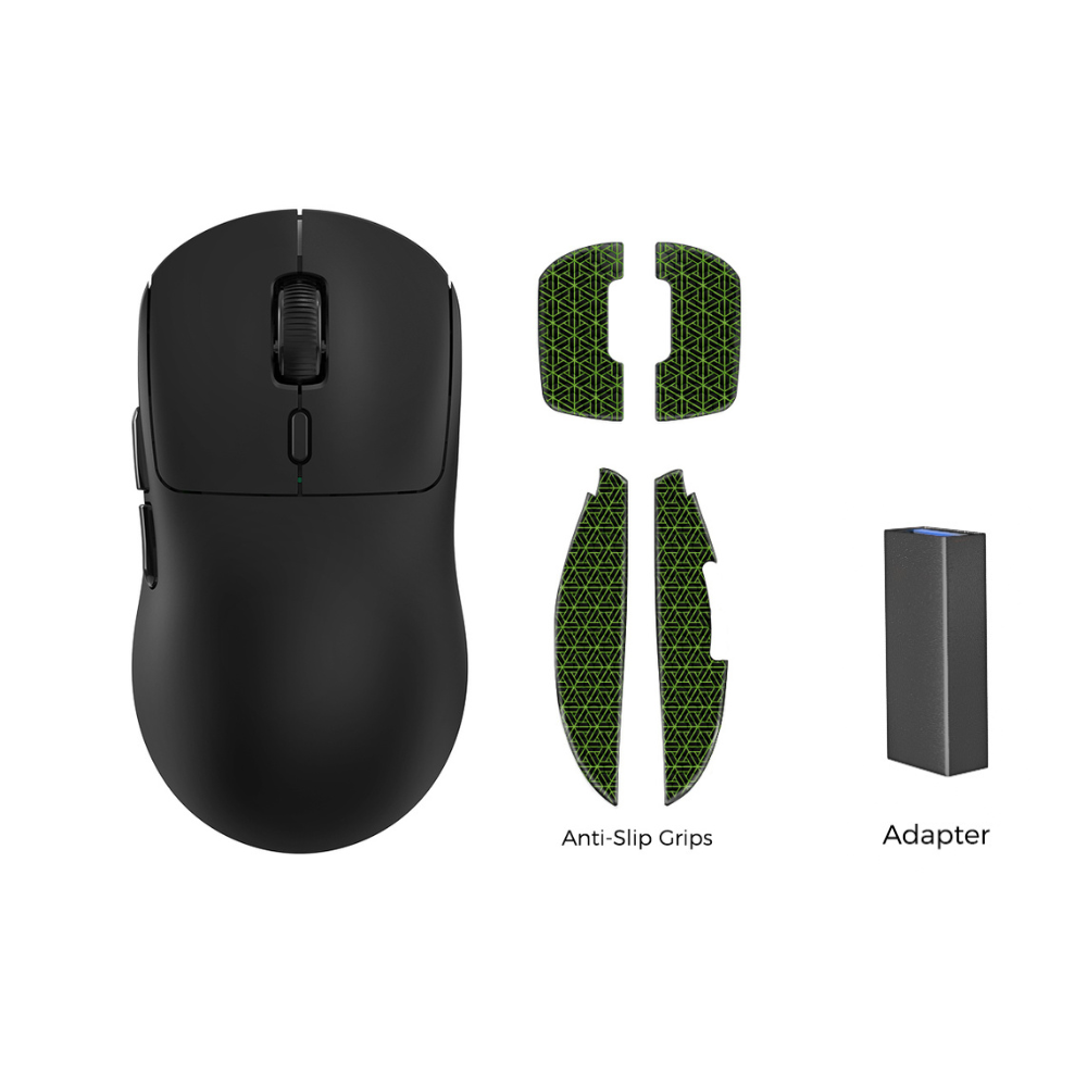 Kysona M600 V2 PAW3395 souris de jeu Esports sans fil Bluetooth 55g 26000DPI 6 boutons souris d'ordinateur optique pour jeu ordinateur portable: Black