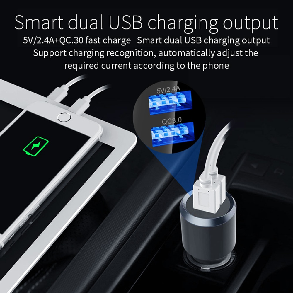 JINSERTA DAB Digital Radio Receiver FM Tuner Radio Car Bluetooth 4.2 Transmitter Adapter FM DAV/DAB Tuner Broadcasting