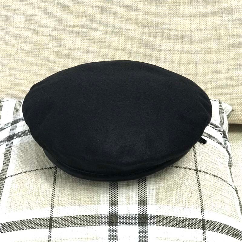 Di alta Qualità di Pecora Tesa 100% Cappelli di Lana del Berreto Delle Donne di Modo Cappello di Lana Grande Osso Uomo Più Il Formato Cappello di Feltro S M L XL