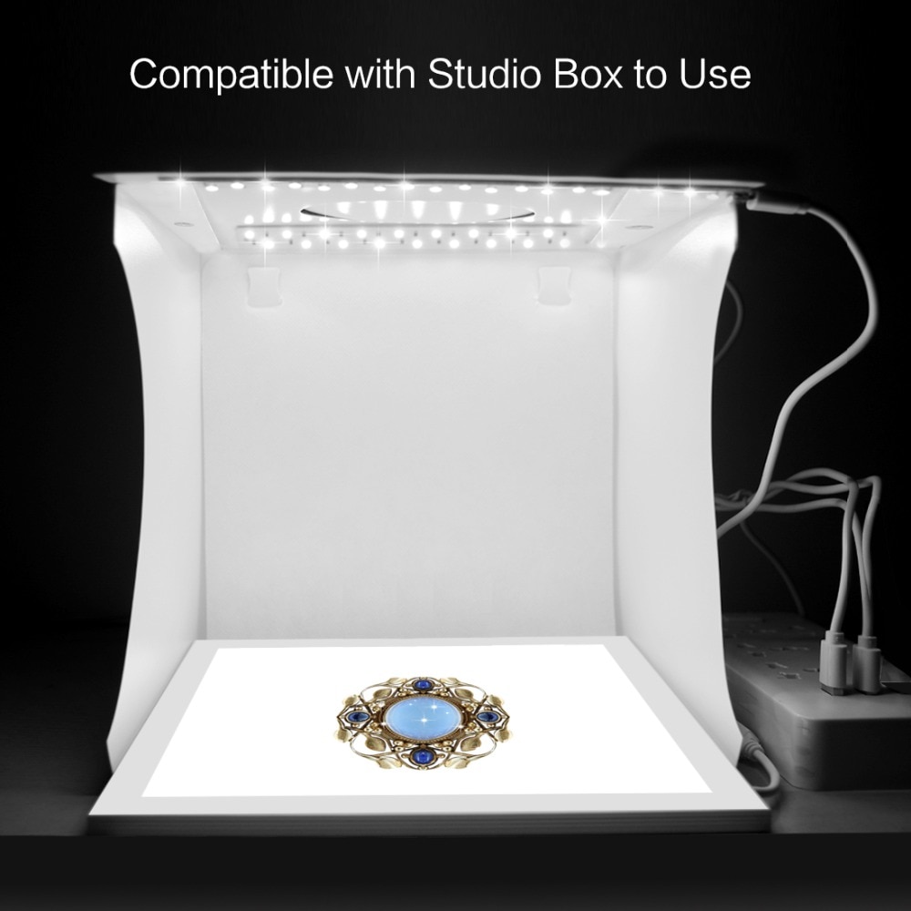 Mini 8.8 inch Photography LED Shadowless Light Bottom Panel Pad Photo Studio Softbox Bottom Lamp Fotografia for 20cm Lightboxs