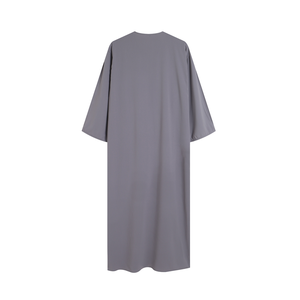 Robe marocaine pour hommes, rayures brodées à la main, ample et respirante, Djellaba Abaya, vêtements musulmans, été 2025