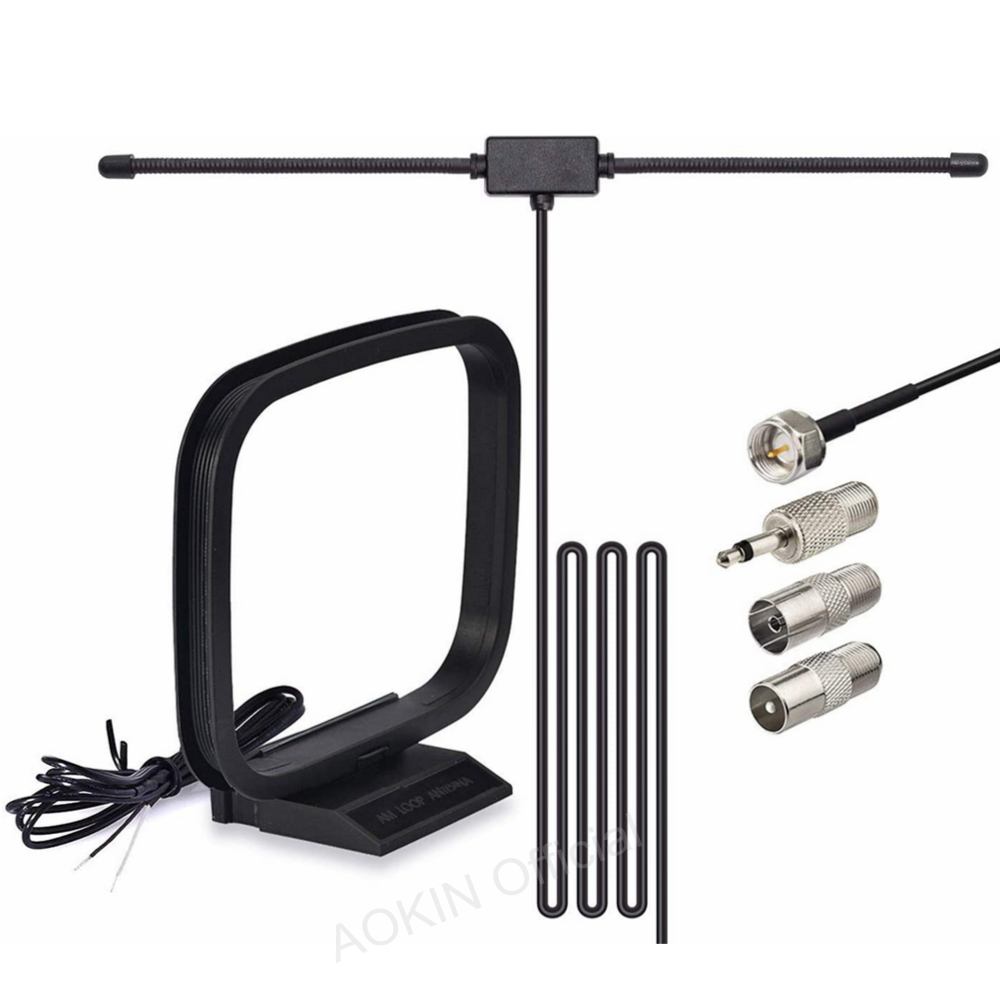 Fm Dipool Antenne 75 Ohm Fm Radio Antenne Fm Am Antenne Voor Stereo Ontvanger Audio Video Radio Home Theater Receiver: Default Title