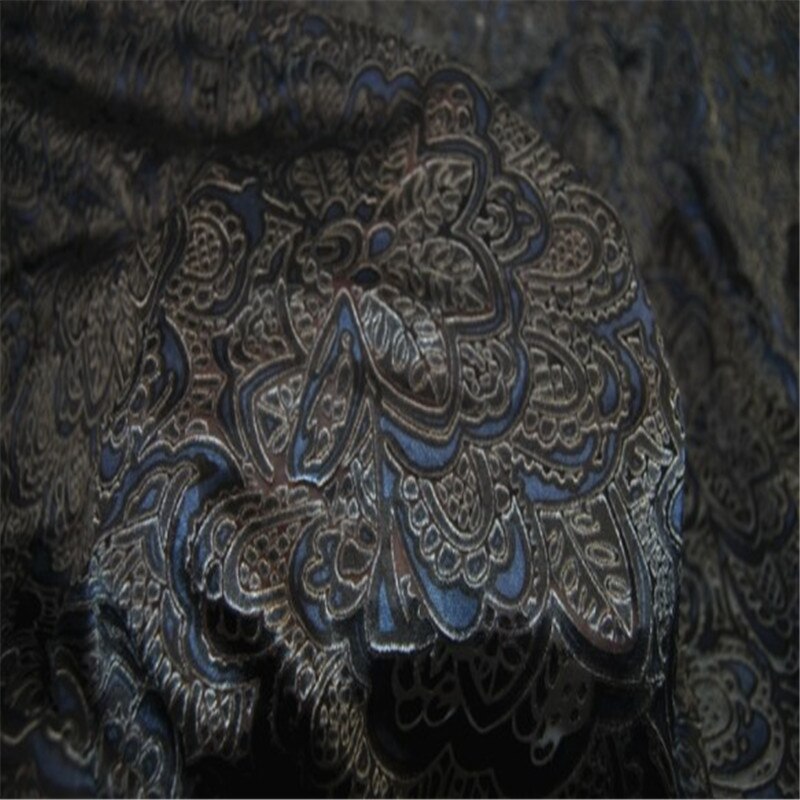 Kommende silke udbrændt tekstil silke opal stof til dronning dame jakkesæt med vintage