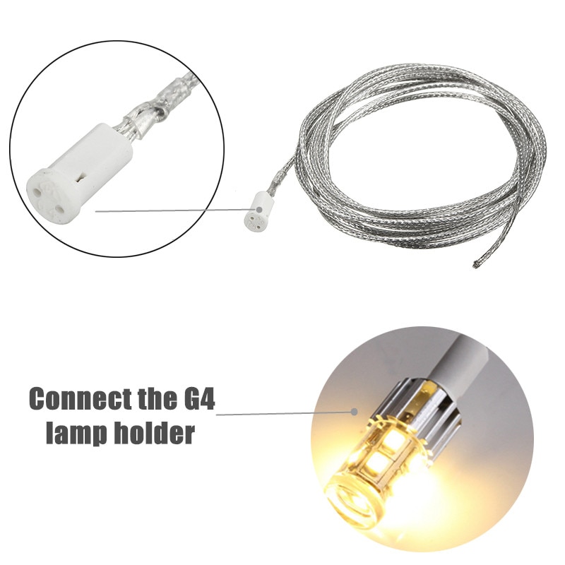 Lamp Base Lamp Socket G4 Light Holder Connector 50/100/200cm Ceramic / Plastic LED Halogen Bulb Lighting Accessories PVC 12V