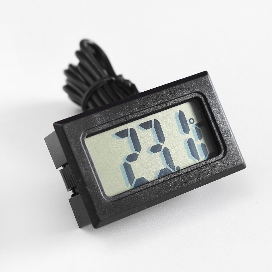 Termómetro Digital LCD impermeable para acuario, herramienta electrónica de medición de la temperatura del tanque de peces con higrómetro de sonda