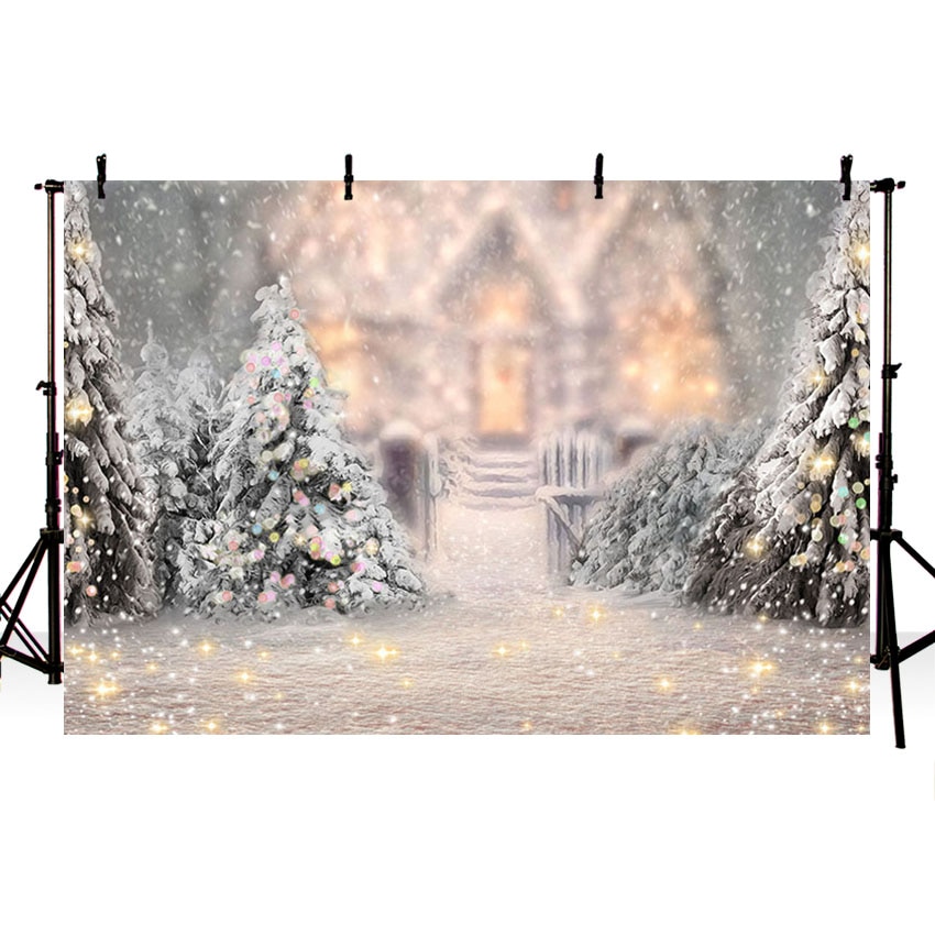 Photographie fond hiver flocon de neige arbre de noël Flash décoration décors de noël pour Photo Studio toile de fond Photocall