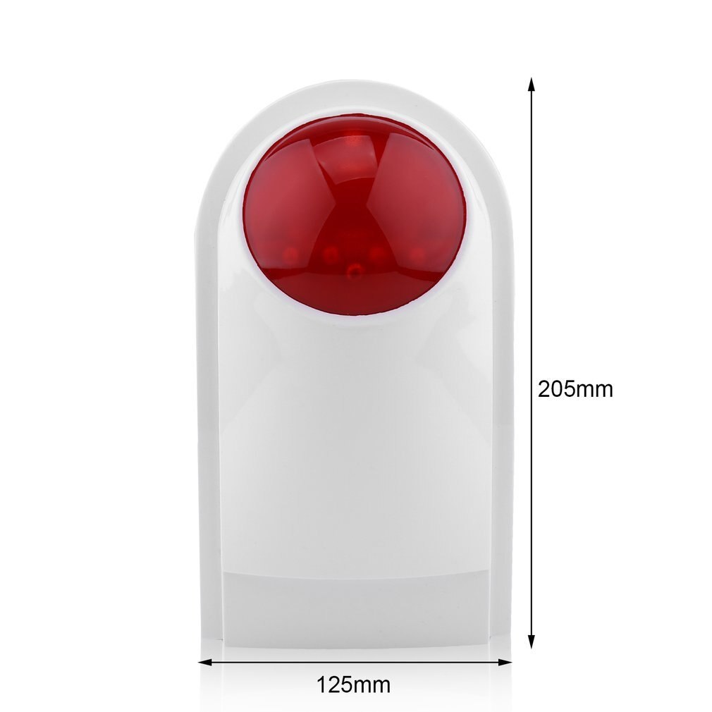LESHP Security Alarm System For Wif GSM PSTN Home Wireless Outdoor Waterproof Sound Strobe 105db Flash Alarm Siren