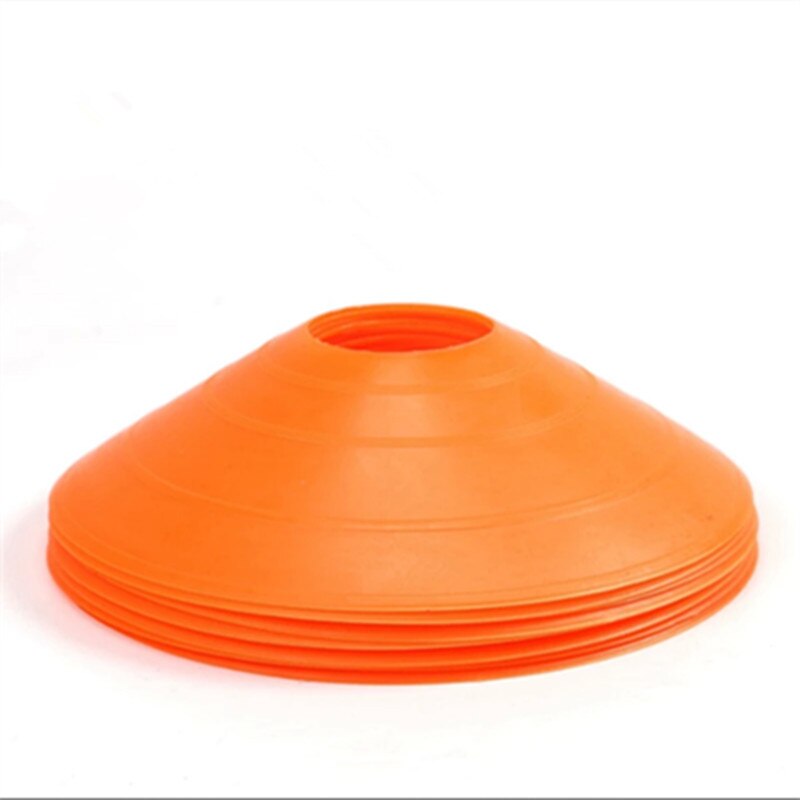 20 unids/lote conos marcador discos cono para Entrenamiento de fútbol balón de fútbol, deporte de patinaje al aire libre deportes Cruz SpeedTraining Accesorios: 20 Pcs Orange