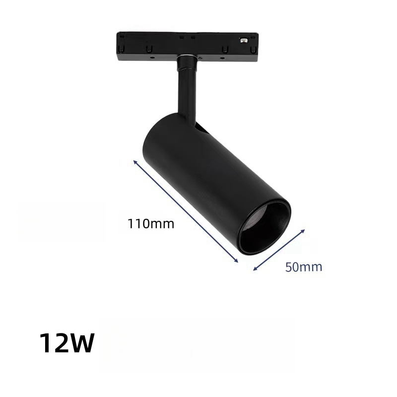 Holofote embutido de led, 6w, 12w, 18w, 24w, luz de pista magnética, grade dobrável, holofote de teto, luz interna, dc48v/ac220v