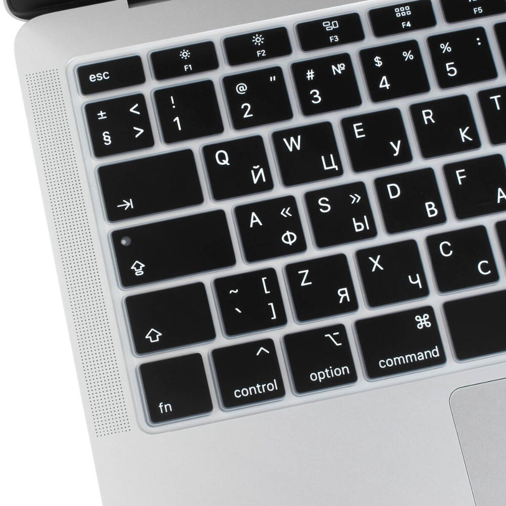 Euro Russian Spanish French Arabic Water Dust Proof keyboard Cover Skin for Macbook Air 13 A2179 A1932 Touch ID