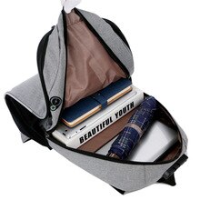 Outdoor password lock anti-theft backpack shoulder bag USB charging business travel computer bag