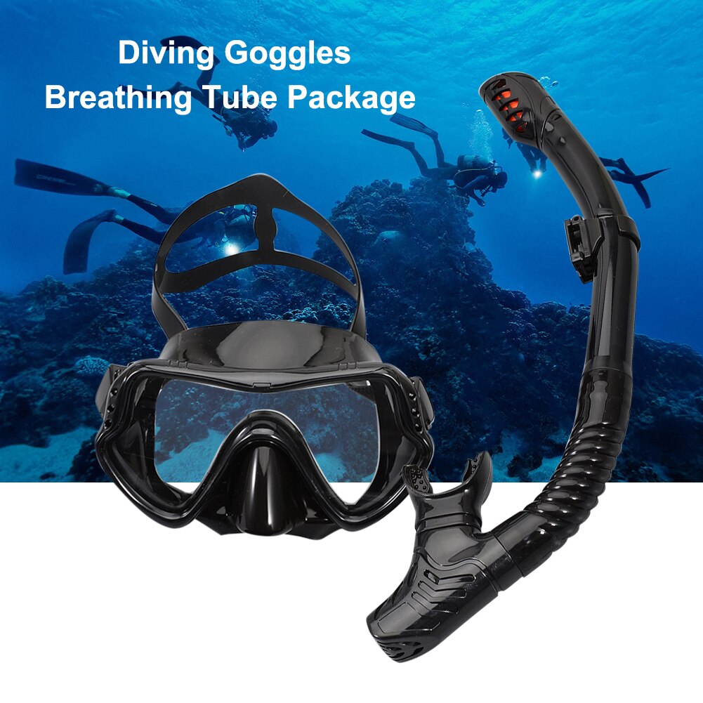 Unterwasser Scuba Tauchen Masken Schnorcheln Atem Tube Set Erwachsene Silikon Anti-Fog Goggles Gläser Schwimmen Pool Ausrüstung