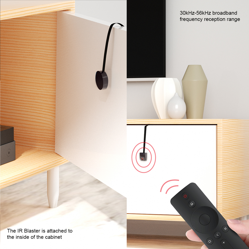 Szbj ir blaster, op batterijen werkende verborgen ir afstandsbedieningsverlenger, infrarood repeatersysteem (fib kit)