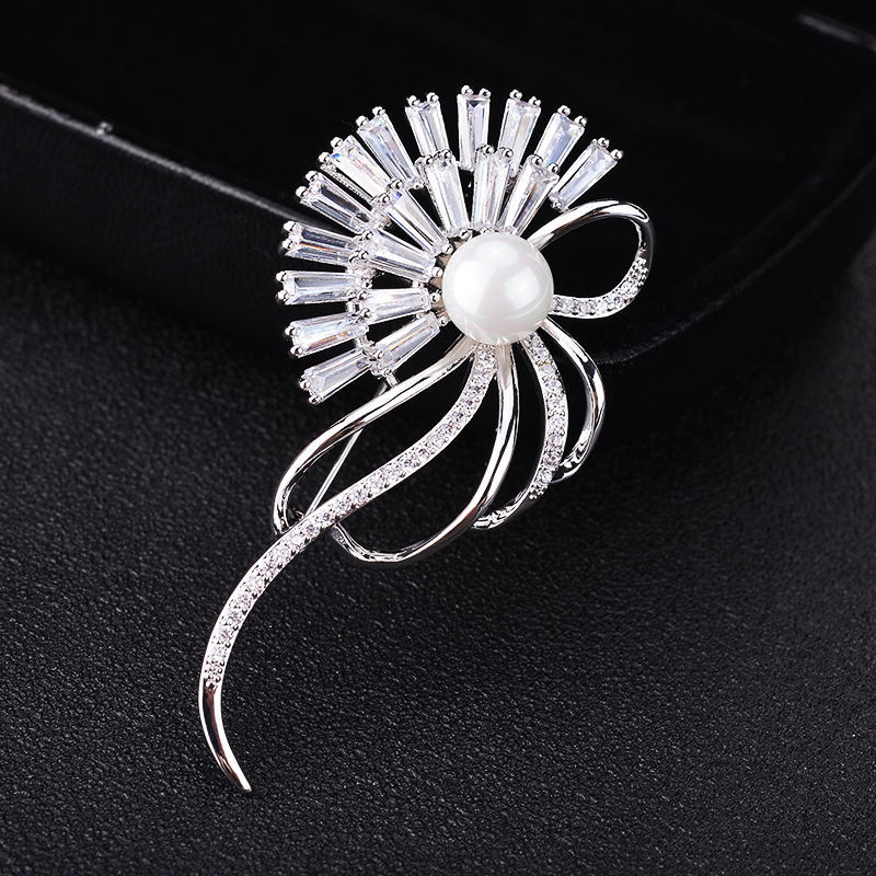 Rode Bomen Veer Broche Pin Met Luxe AAA Zirconia Stone Broches Jas Accessoires Voor Dames
