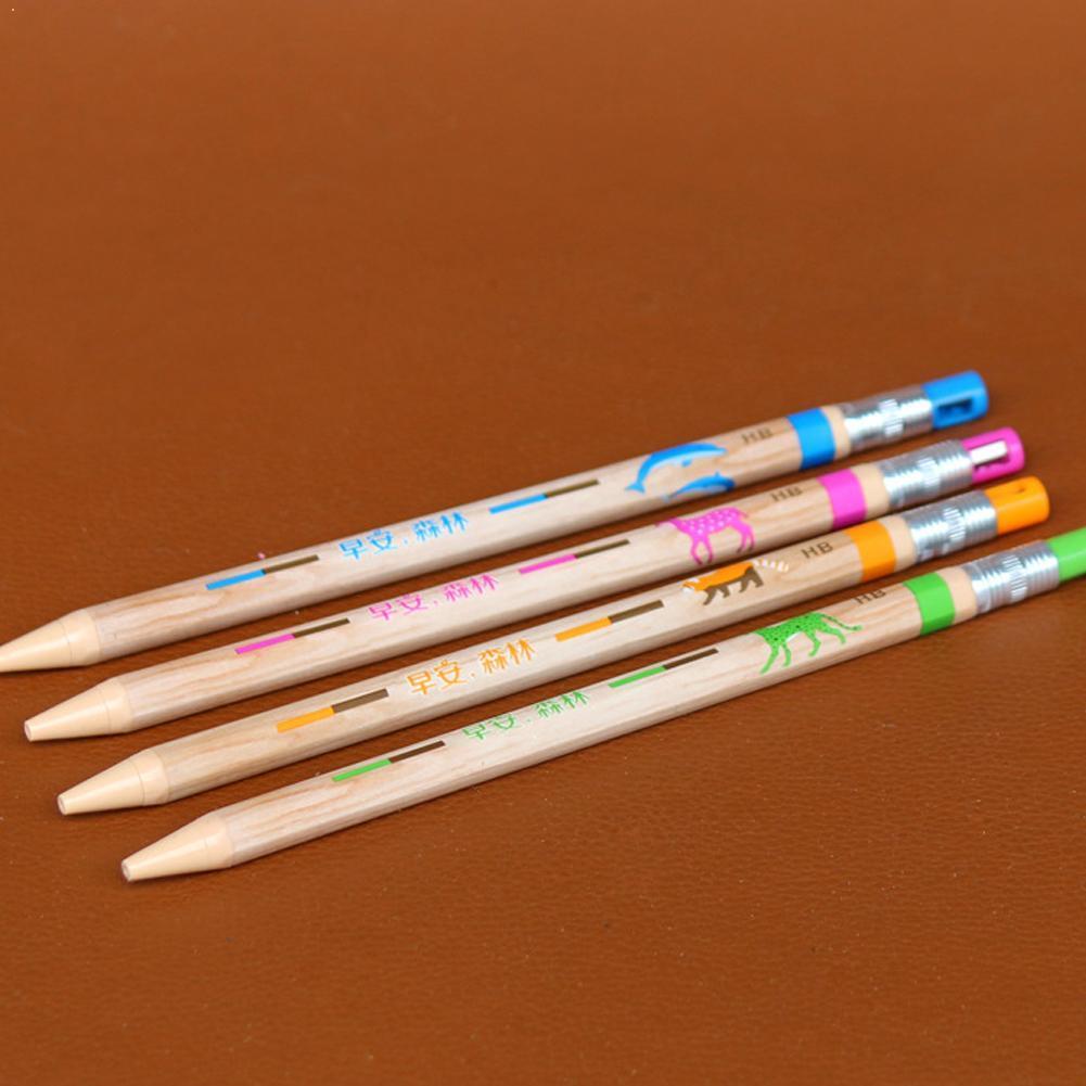 2.0mm Mechanical Wooden Pencil With 2B Refill Pencil Lapices Lead por Mayor Automatic Pencil Refills Pencil Add Refill