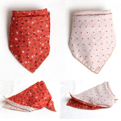 1 stk /4 stk hund bandana blomst kæledyr tørklæde halsklæde lille medium hundehalsbånd kæledyrsslips tilbehør halsbånd katte hunde pleje: Orange blomst
