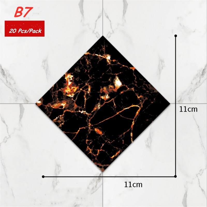 Spot square 11*11cm bakken transfer papir wallstickers selvklebende vanntett og fuktsikker: 8