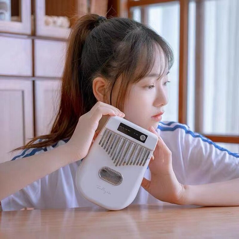 Electric Kalimba 17 Keys Thumb Piano 4 Kinds of Timbre BT Connetion Finger Piano Electronic Musical Instrument