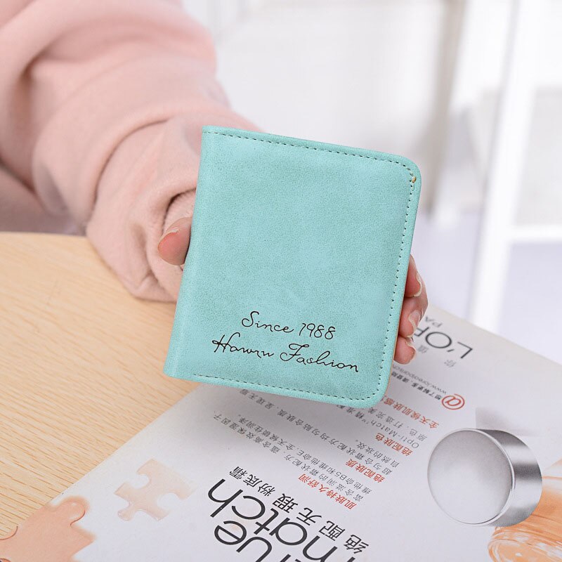 Korean Small Girl Mini Wallet Purse PU Leather Slim Female Wallets Change Purse Girls Mini Coin Purses Card Holder