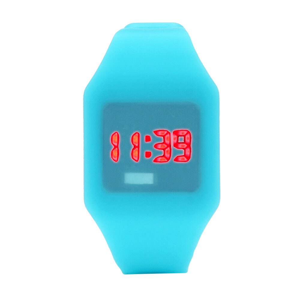 Heren Dames Kinderen Horloge Siliconen Led Horloge Sport Armband Digitale Horloge 226: C